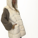 pelliccia foderata smanicata brunette